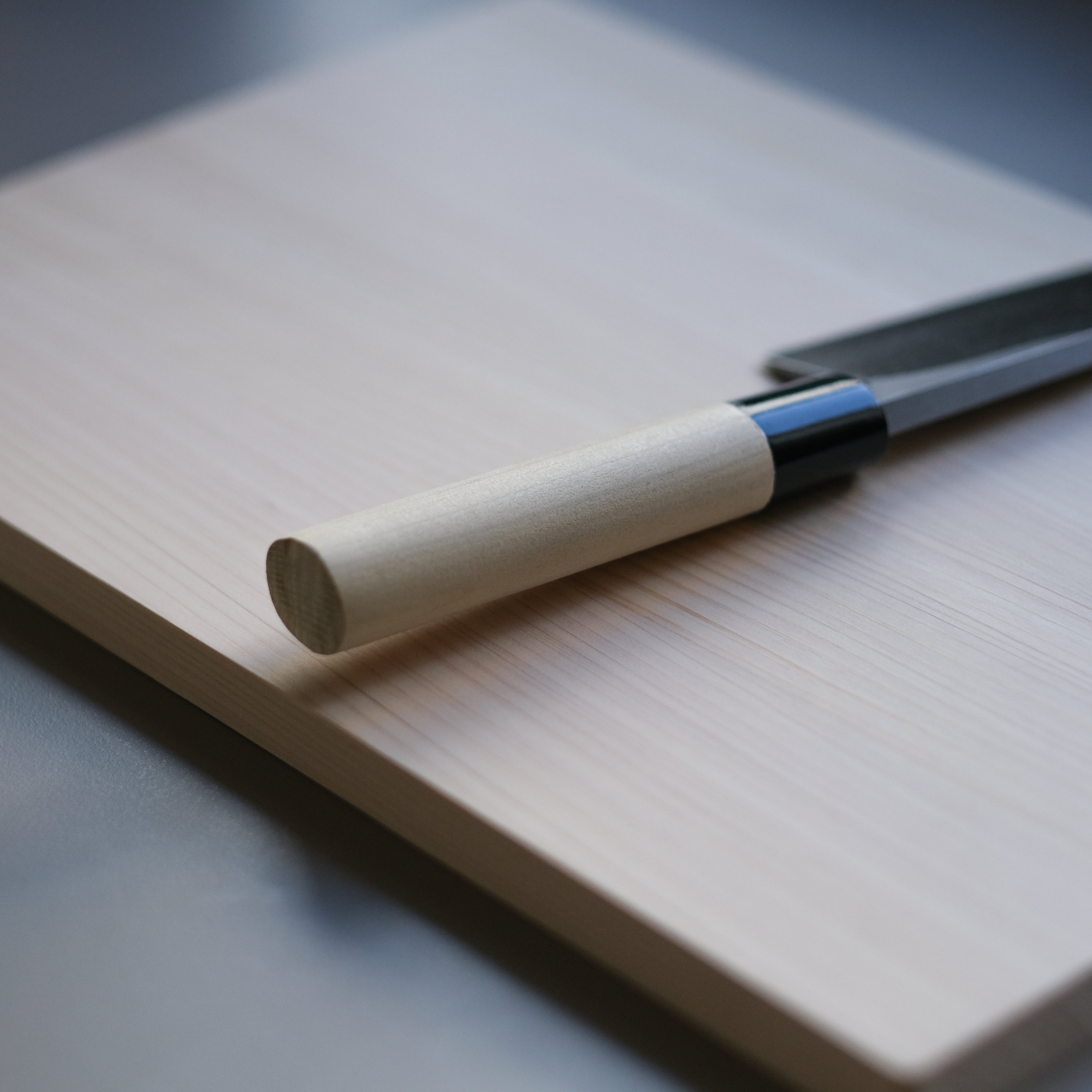 aoba Carbon Steel Deba Knife – Magnolia Handle