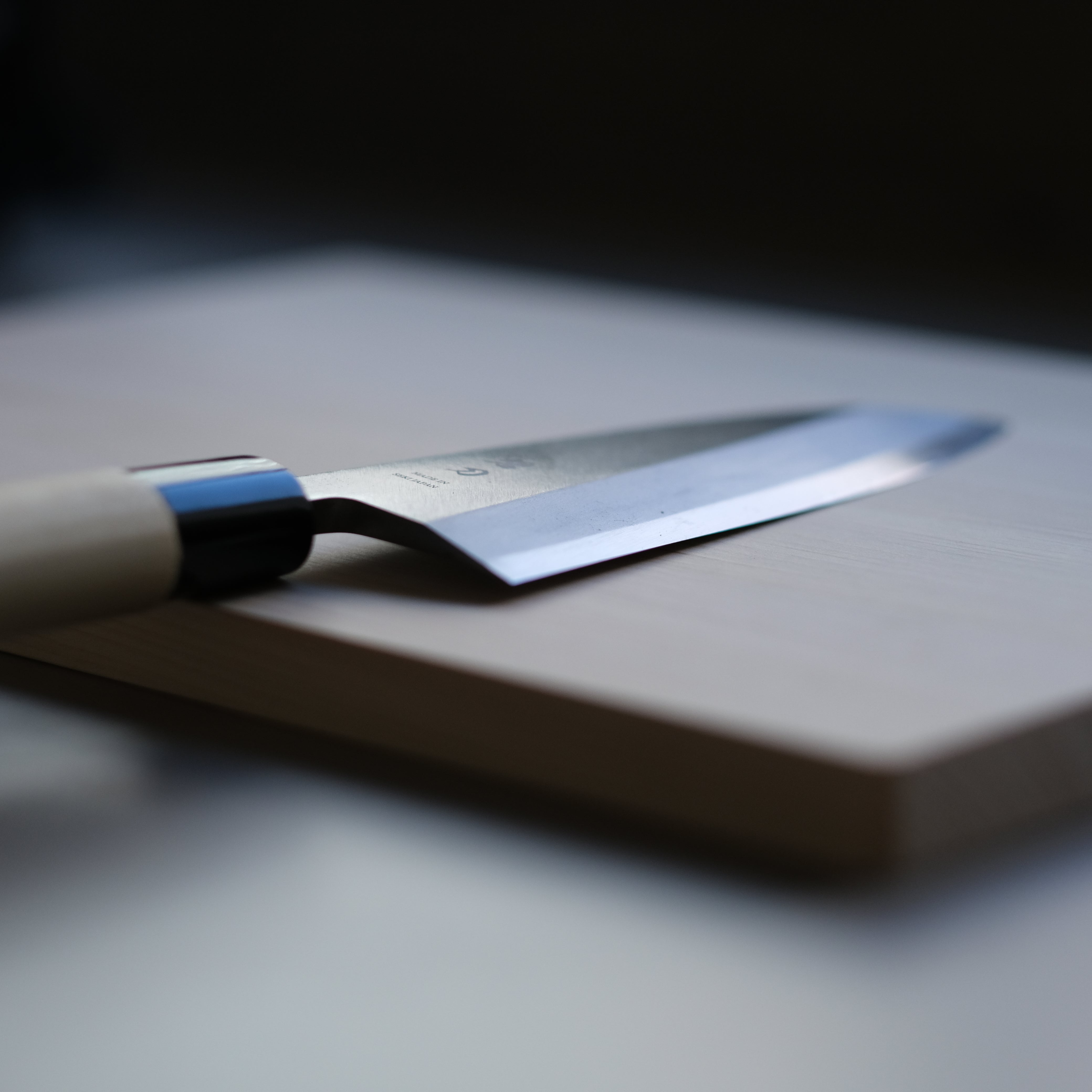 aoba Carbon Steel Deba Knife – Magnolia Handle