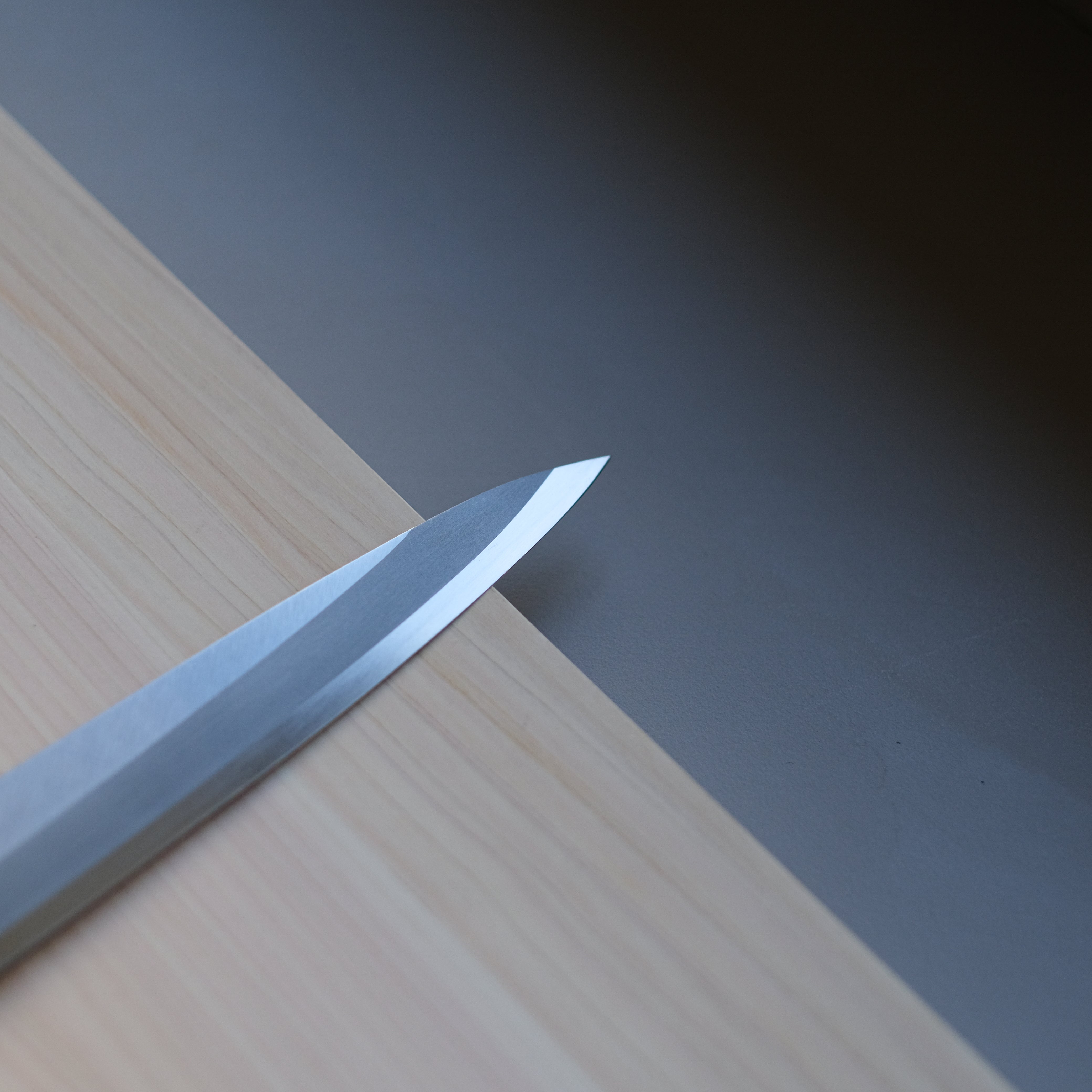 aoba Carbon Steel Yanagiba Knife – Magnolia Wood Handle