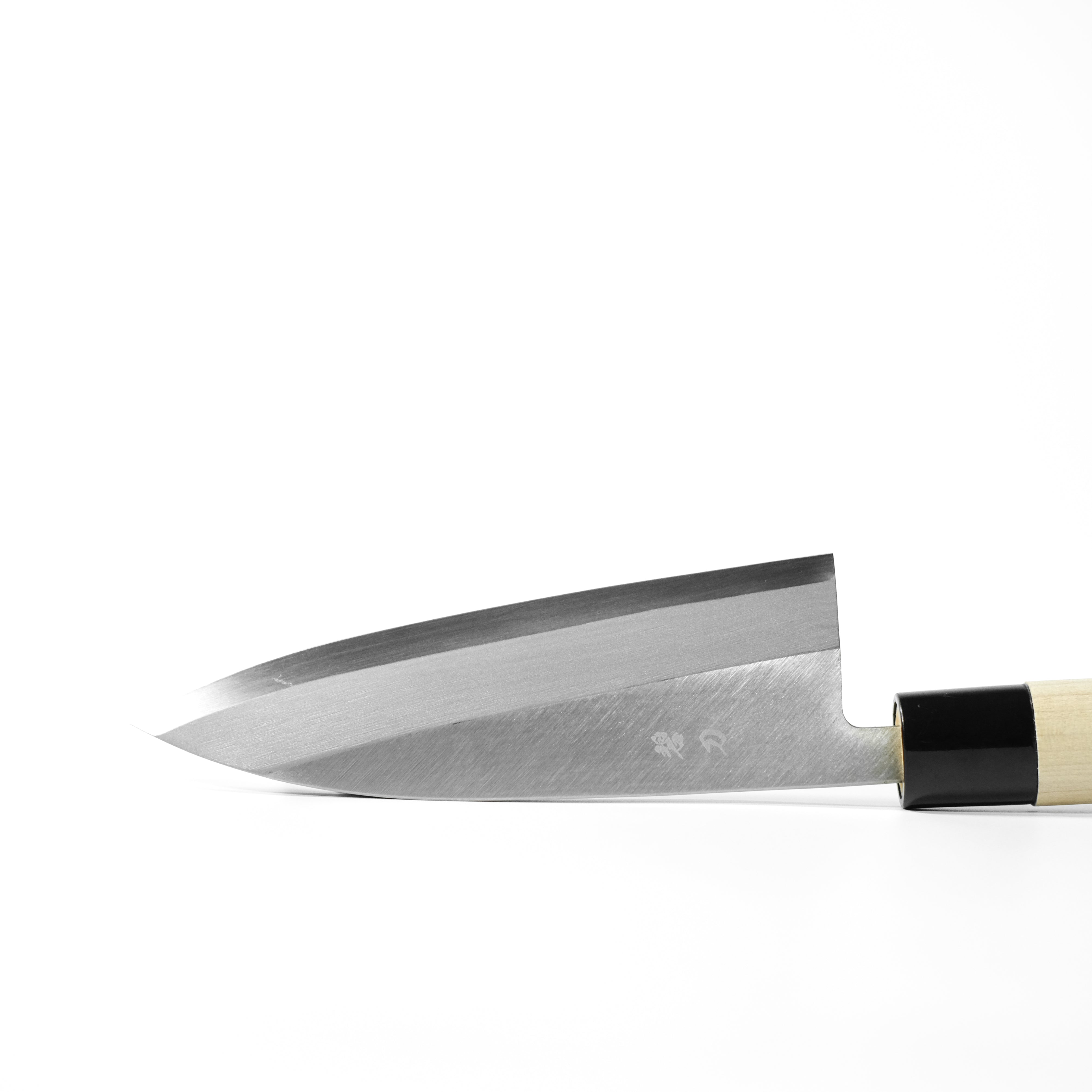 aoba Carbon Steel Deba Knife – Magnolia Handle
