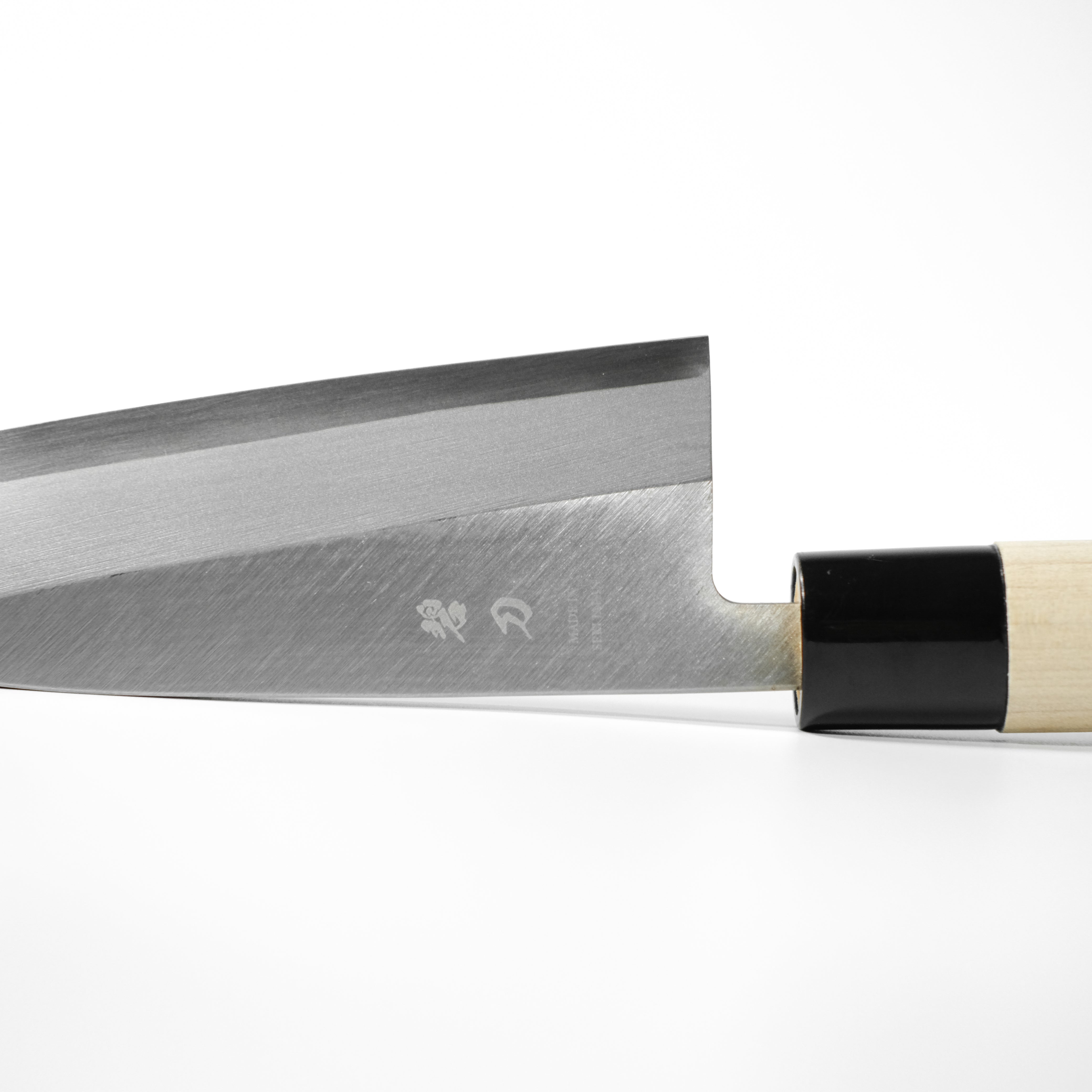 aoba Carbon Steel Deba Knife – Magnolia Handle