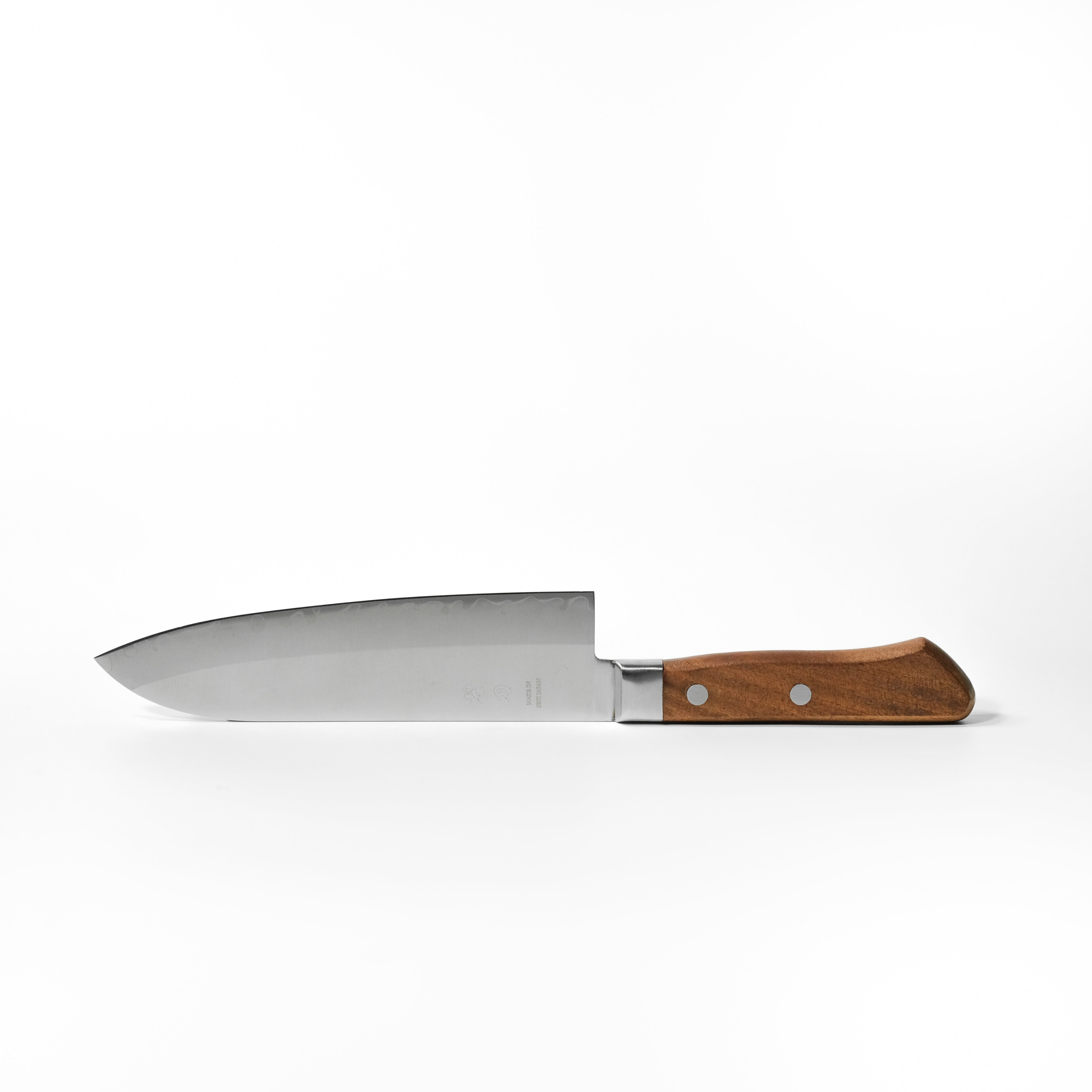 aoba Stainless Clad Santoku Knife – Redwood Handle
