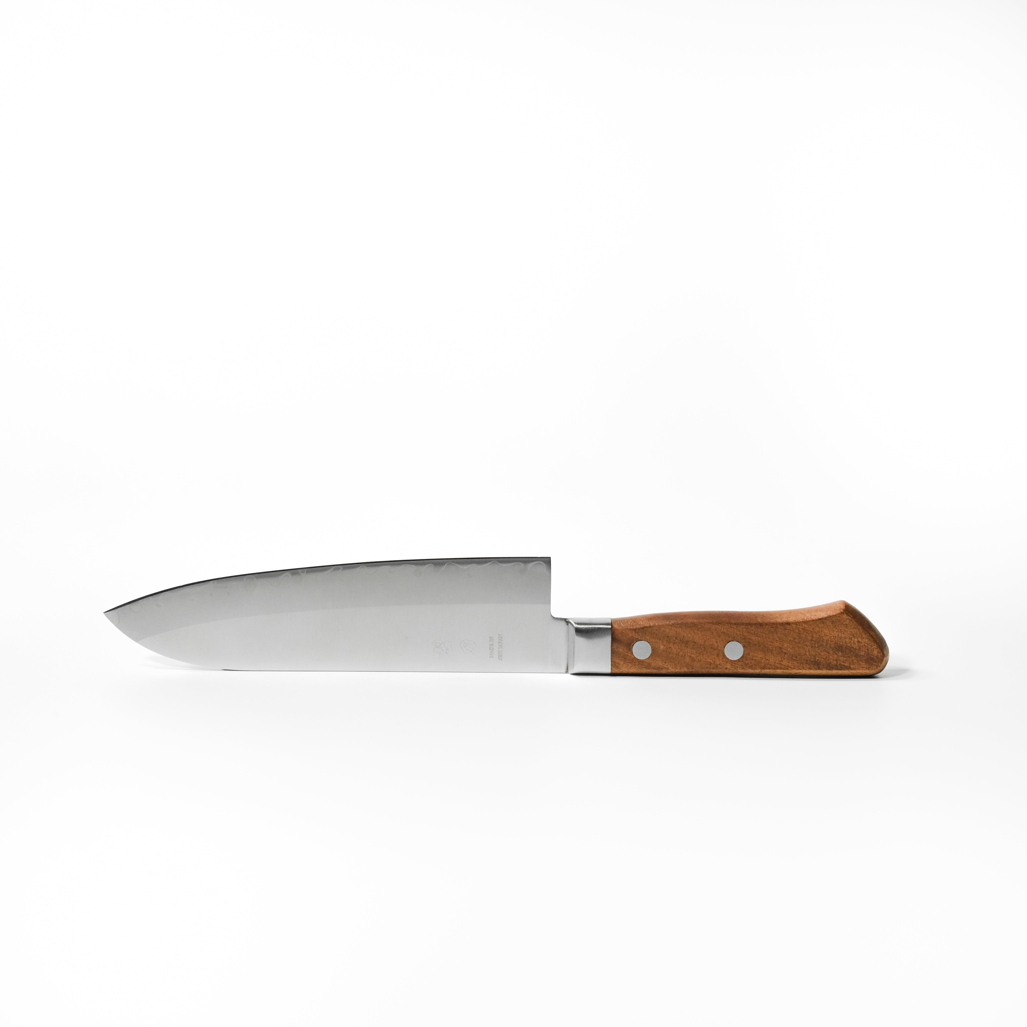 aoba Stainless Clad Santoku Knife – Redwood Handle