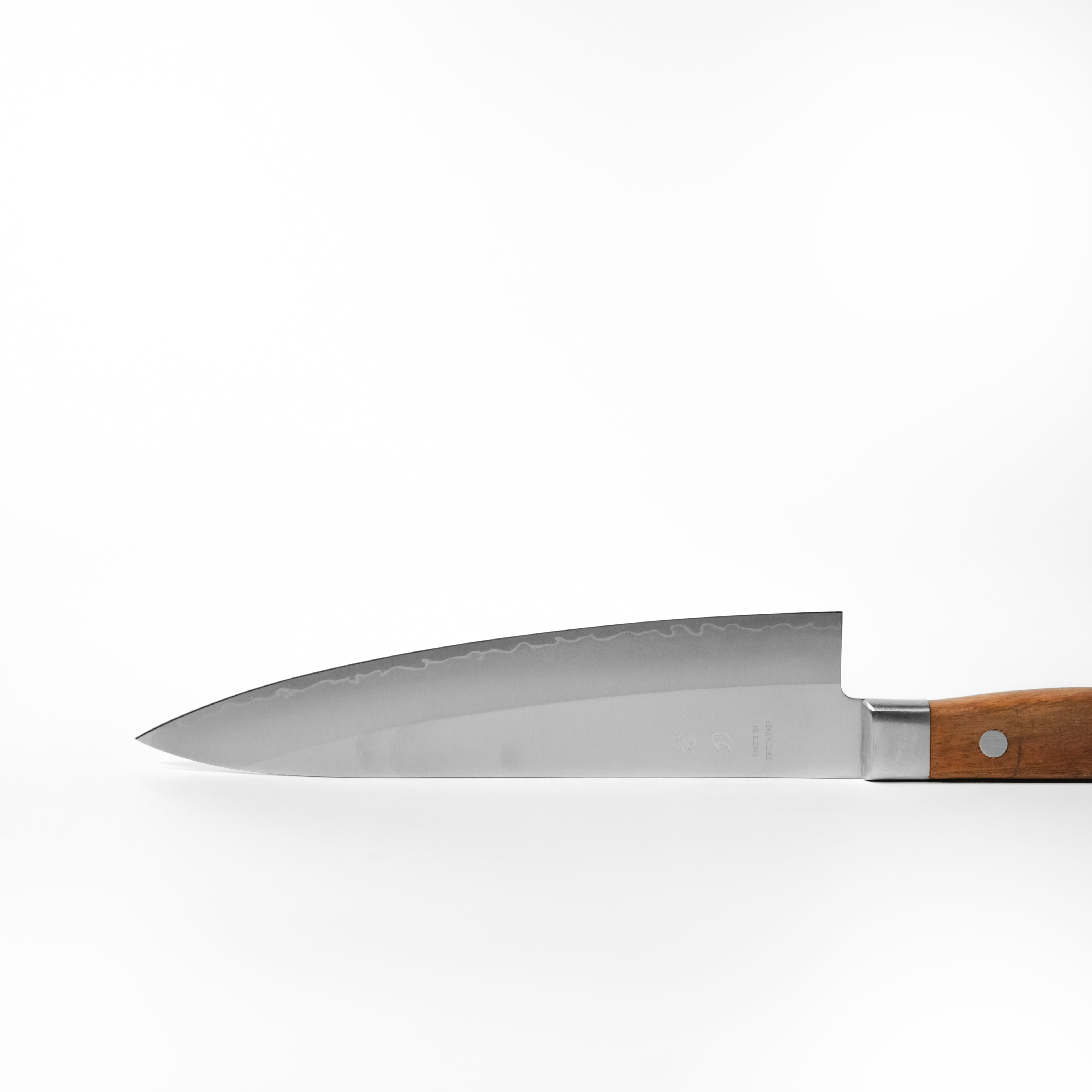 aoba Stainless Clad Gyuto Knife – Redwood Handle