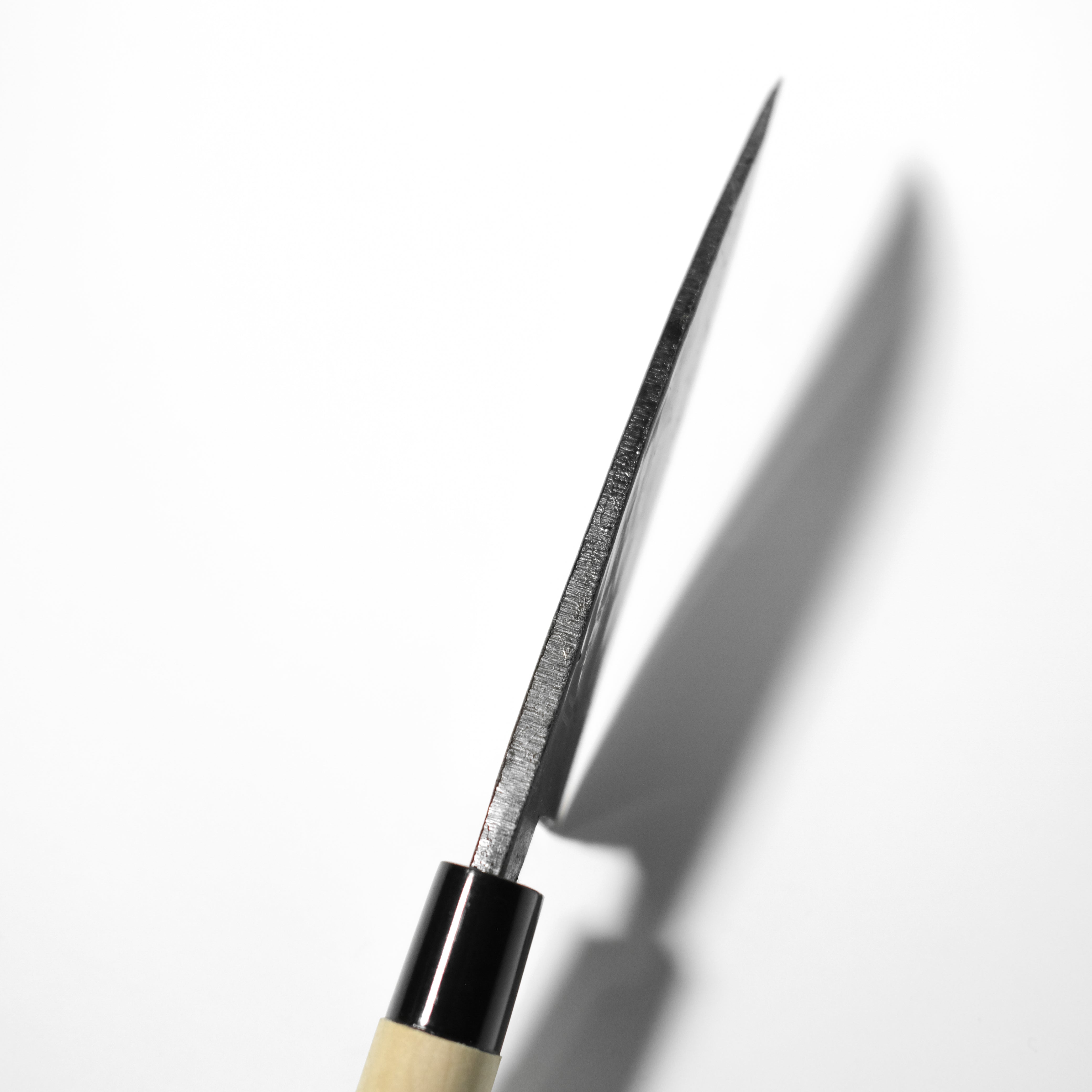 aoba Carbon Steel Kurouchi Deba Knife Magnolia Handle