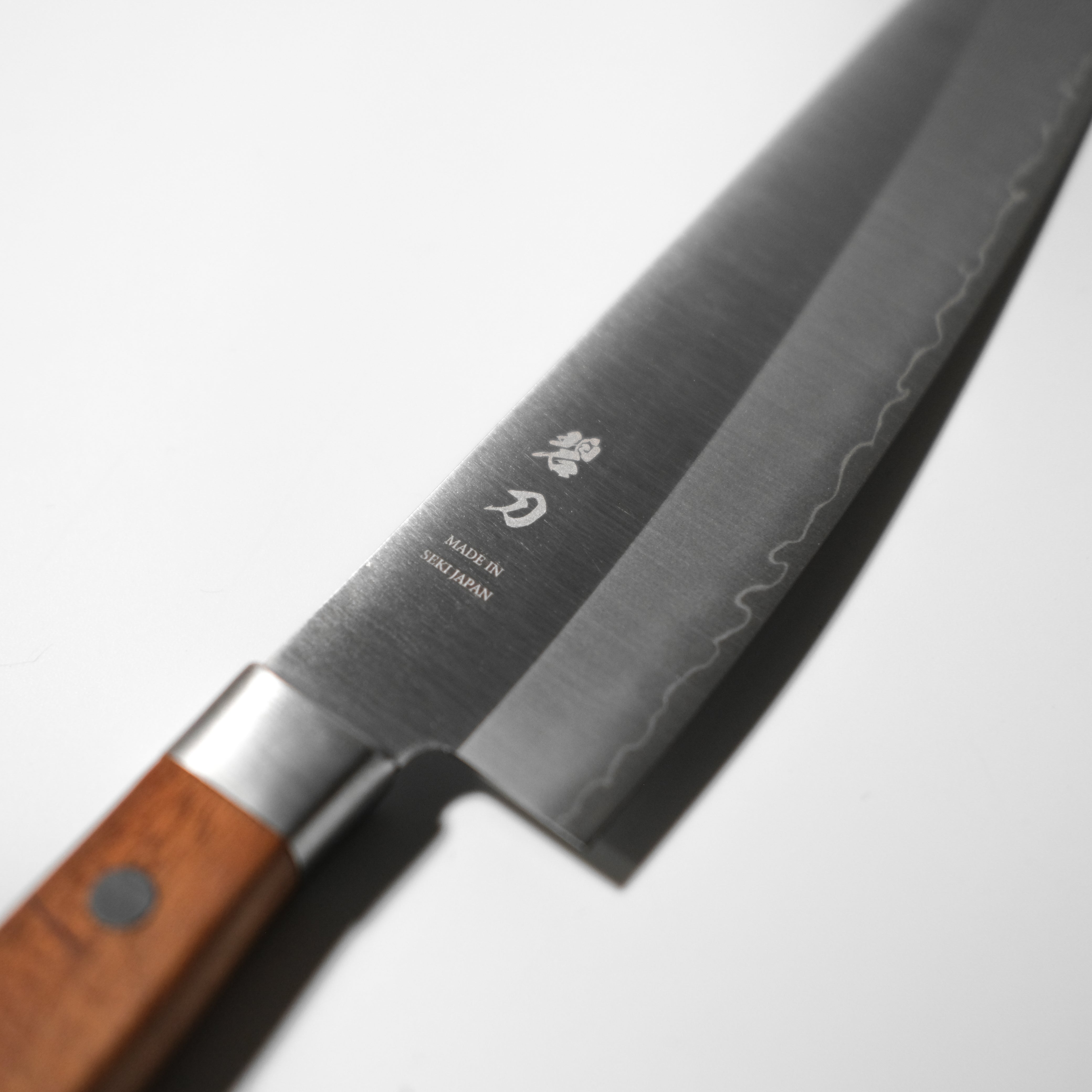 aoba Stainless Clad Gyuto Knife – Redwood Handle