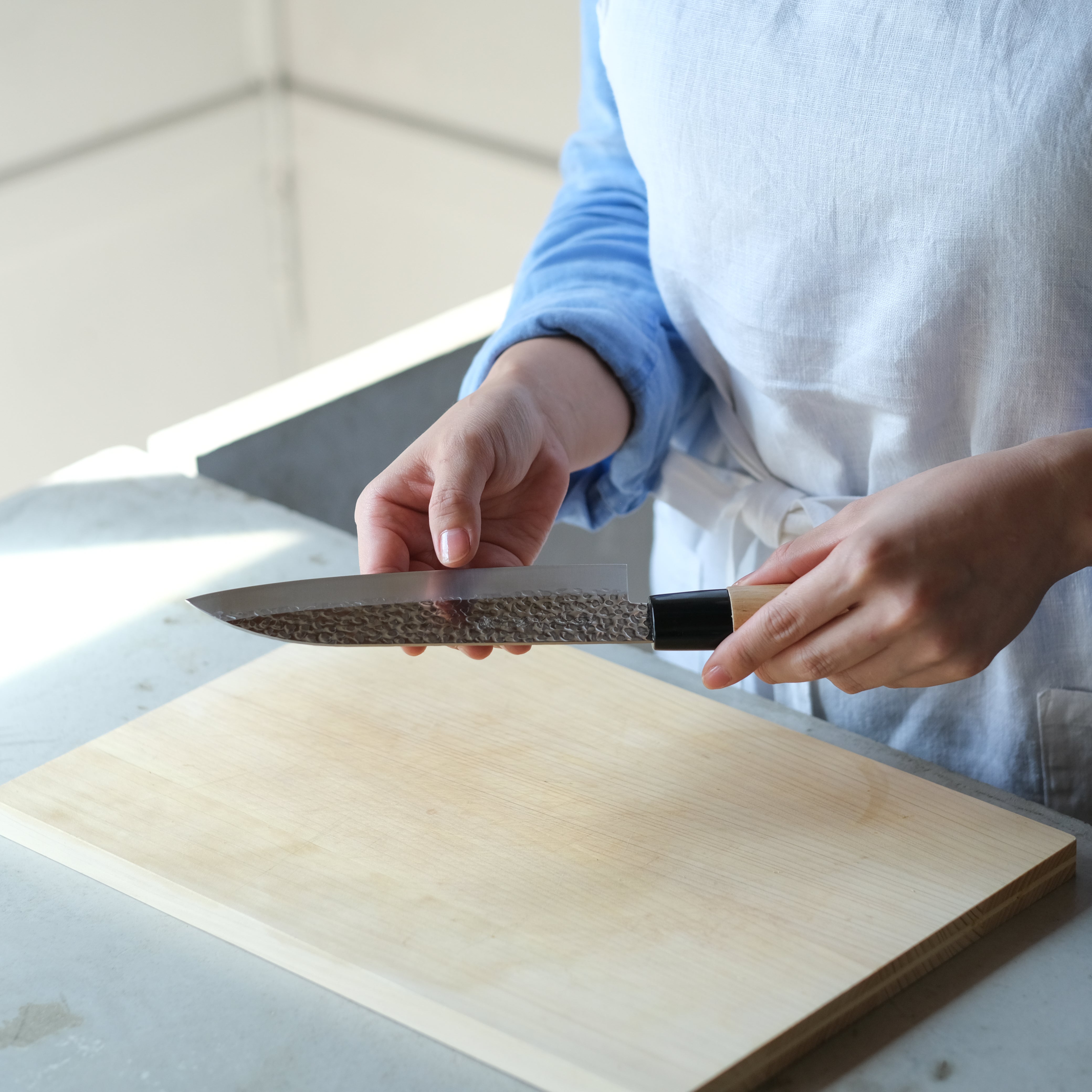Nōshū Magoroku Koryu Tsuchime Japanese Santoku Knife