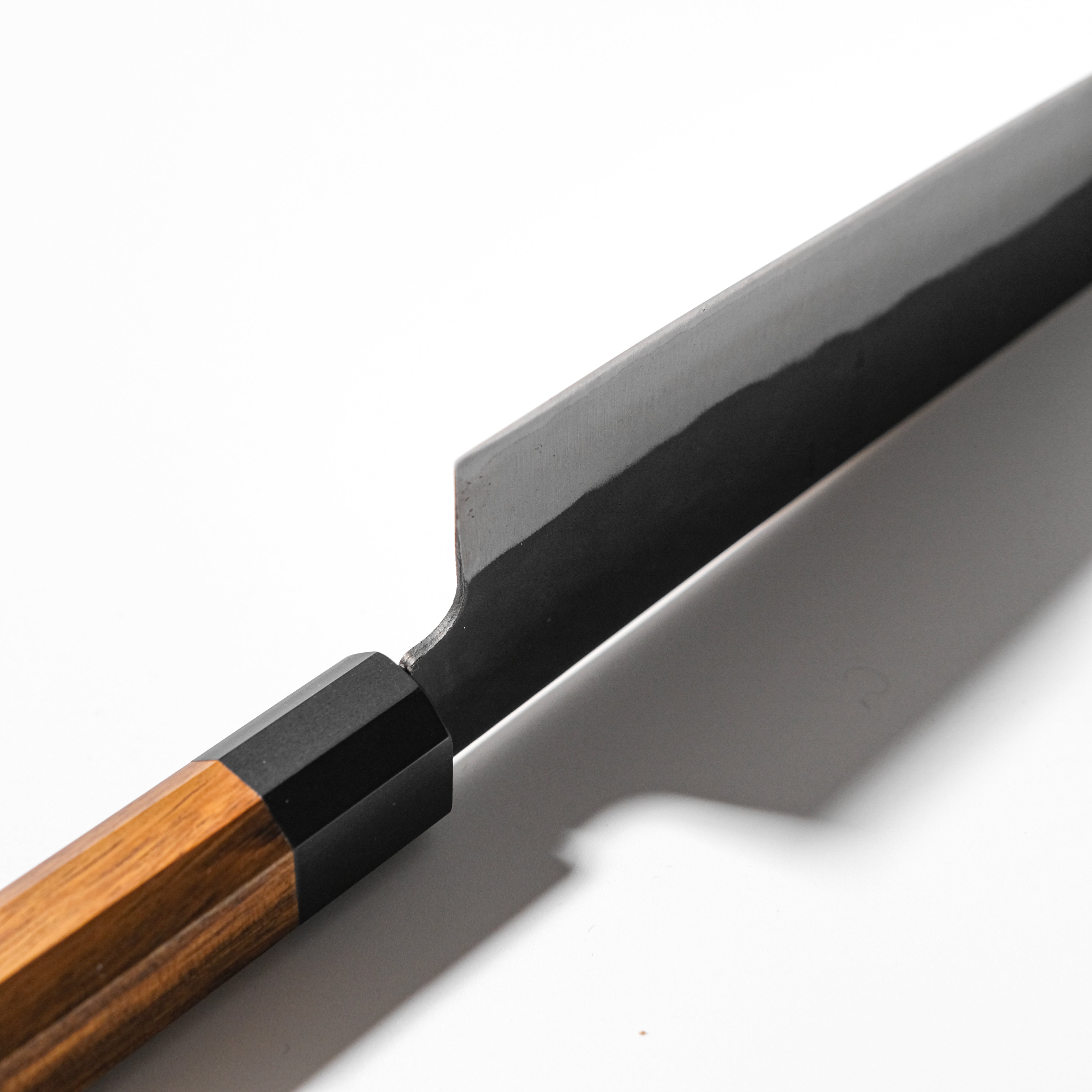 Hidariyorimitsu Aogami #1 Black Gyuto Knife – 210mm (Ironwood Handle)