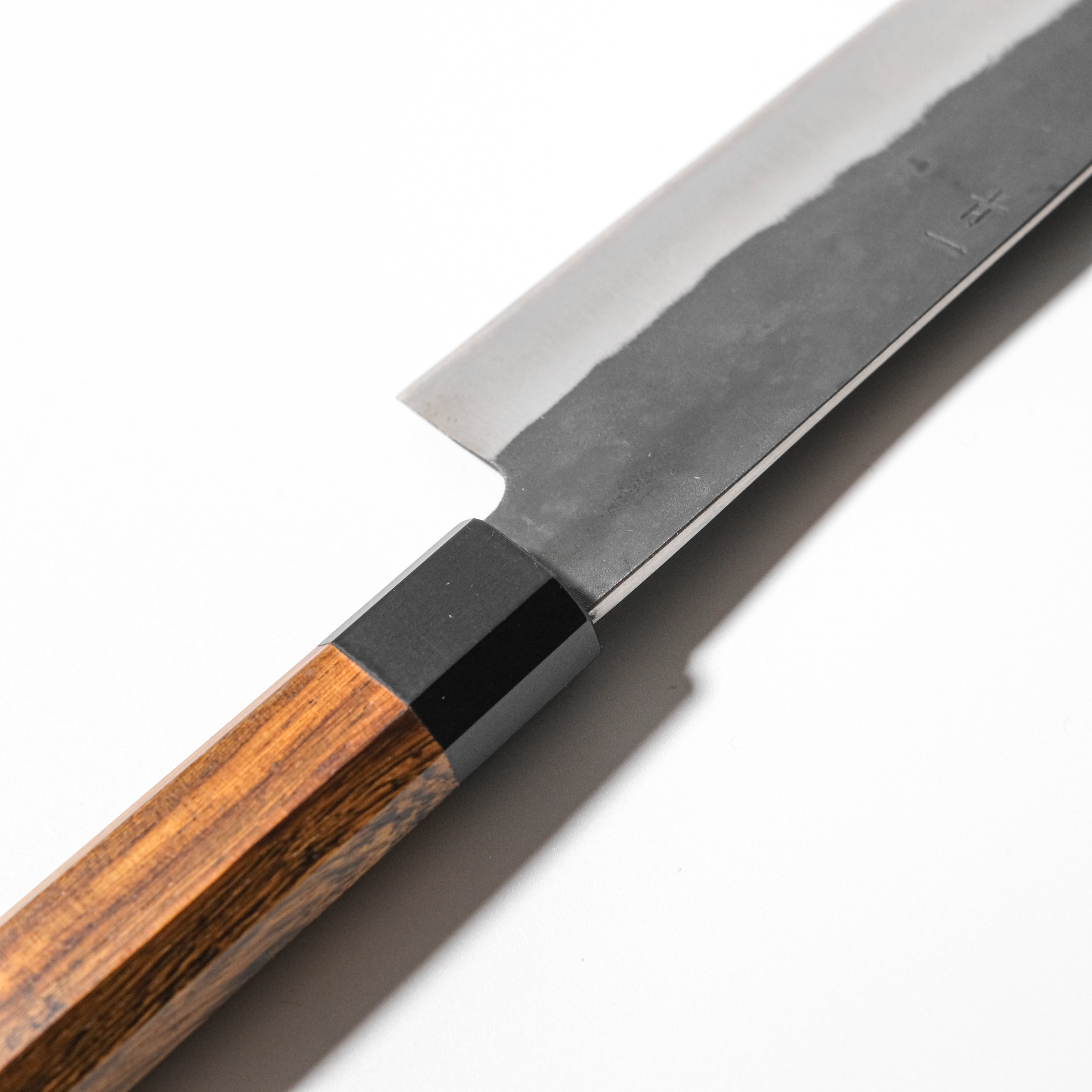 Hidariyorimitsu Aogami #1 Black Gyuto Knife – 210mm (Ironwood Handle)