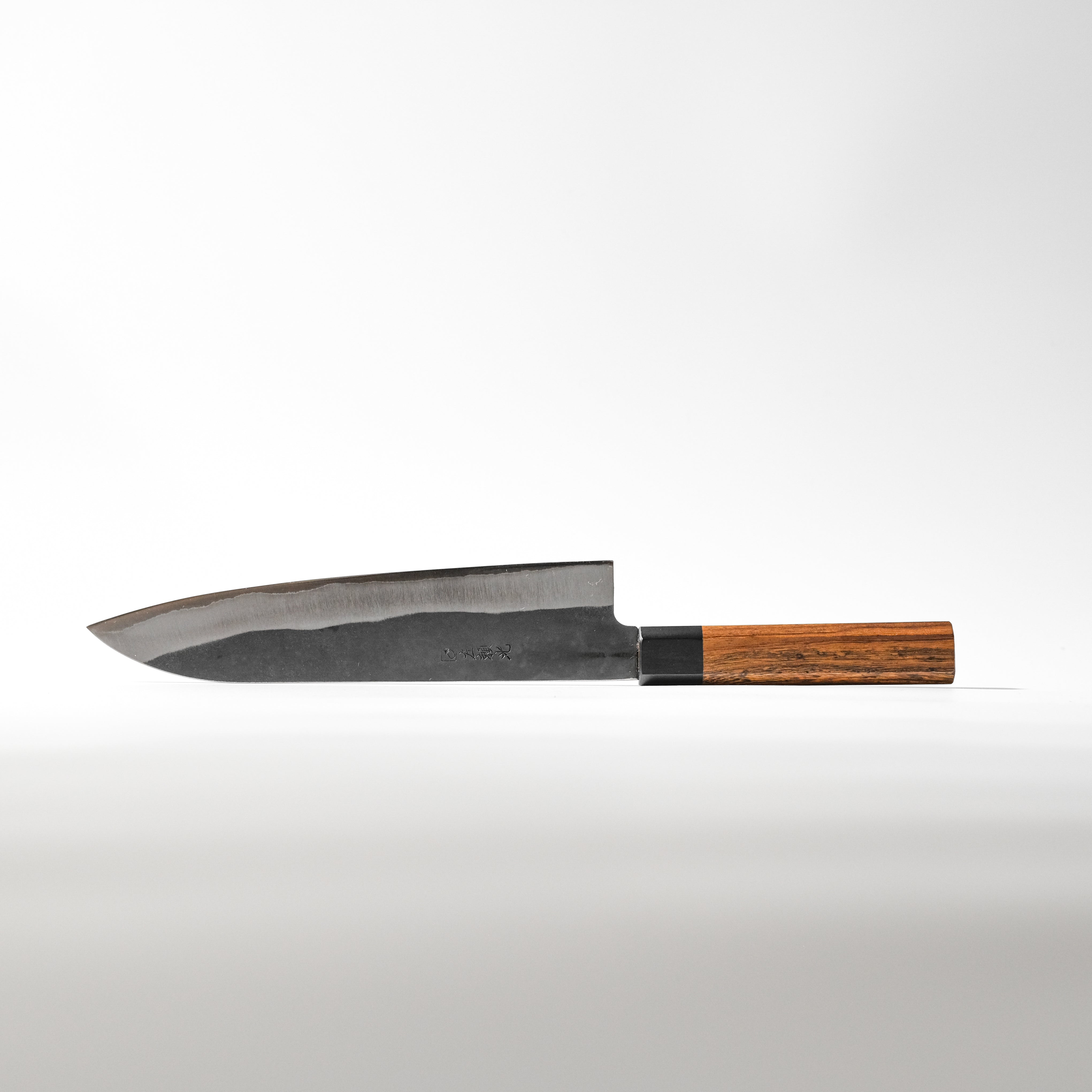 Hidariyorimitsu Aogami #1 Black Gyuto Knife – 210mm (Ironwood Handle)