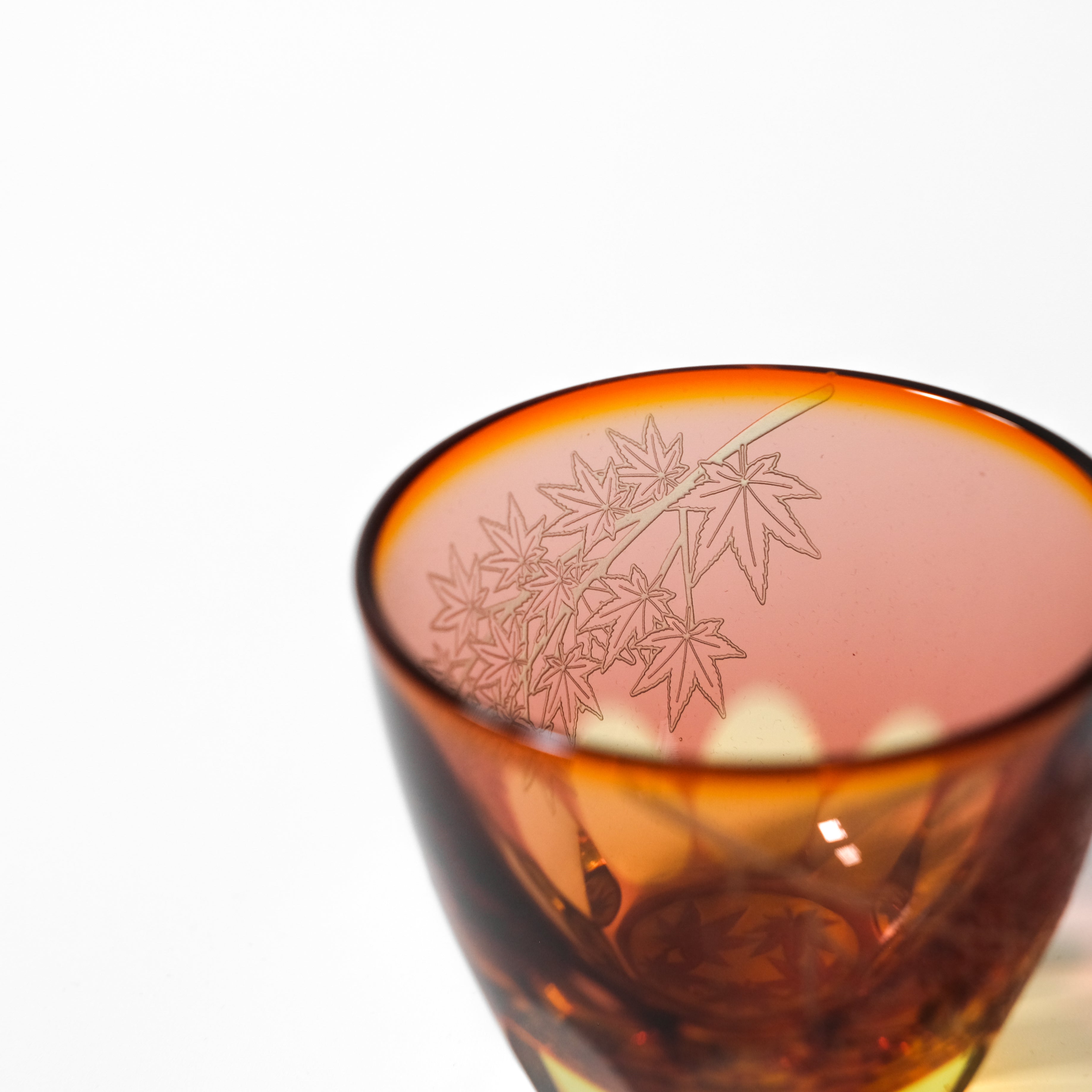 Edokiriko glass MOMIJI