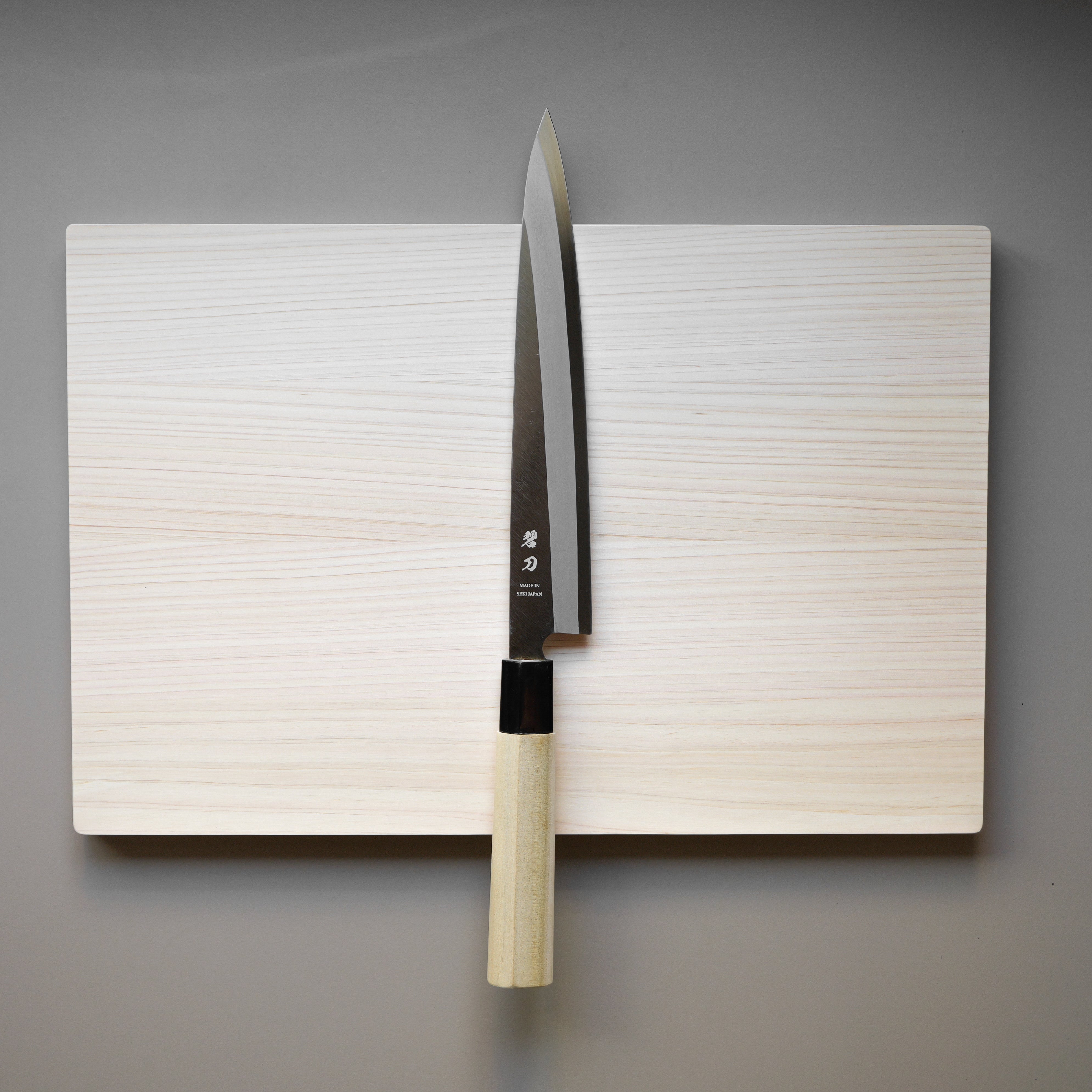 aoba Carbon Steel Yanagiba Knife – Magnolia Wood Handle