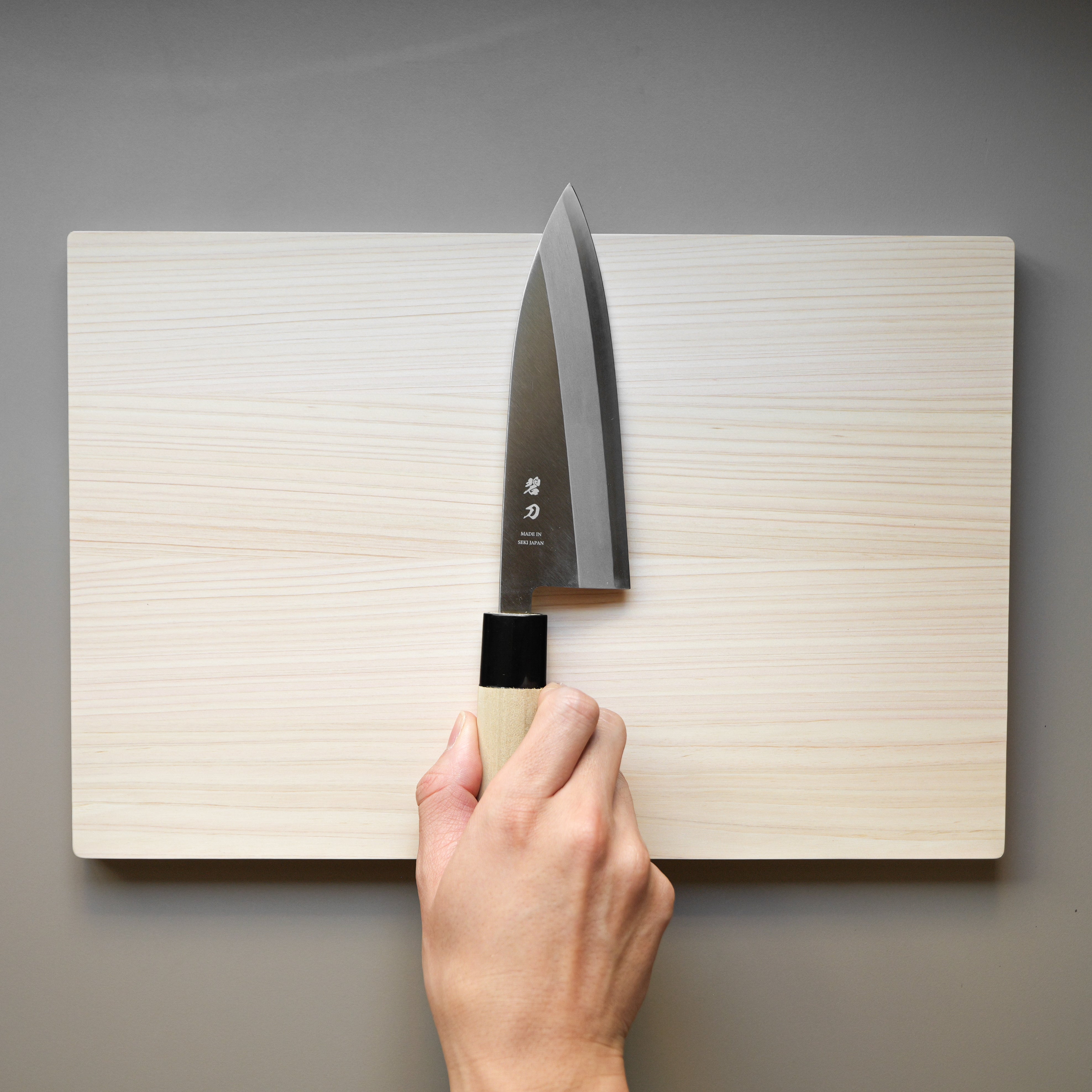 aoba Carbon Steel Deba Knife – Magnolia Handle