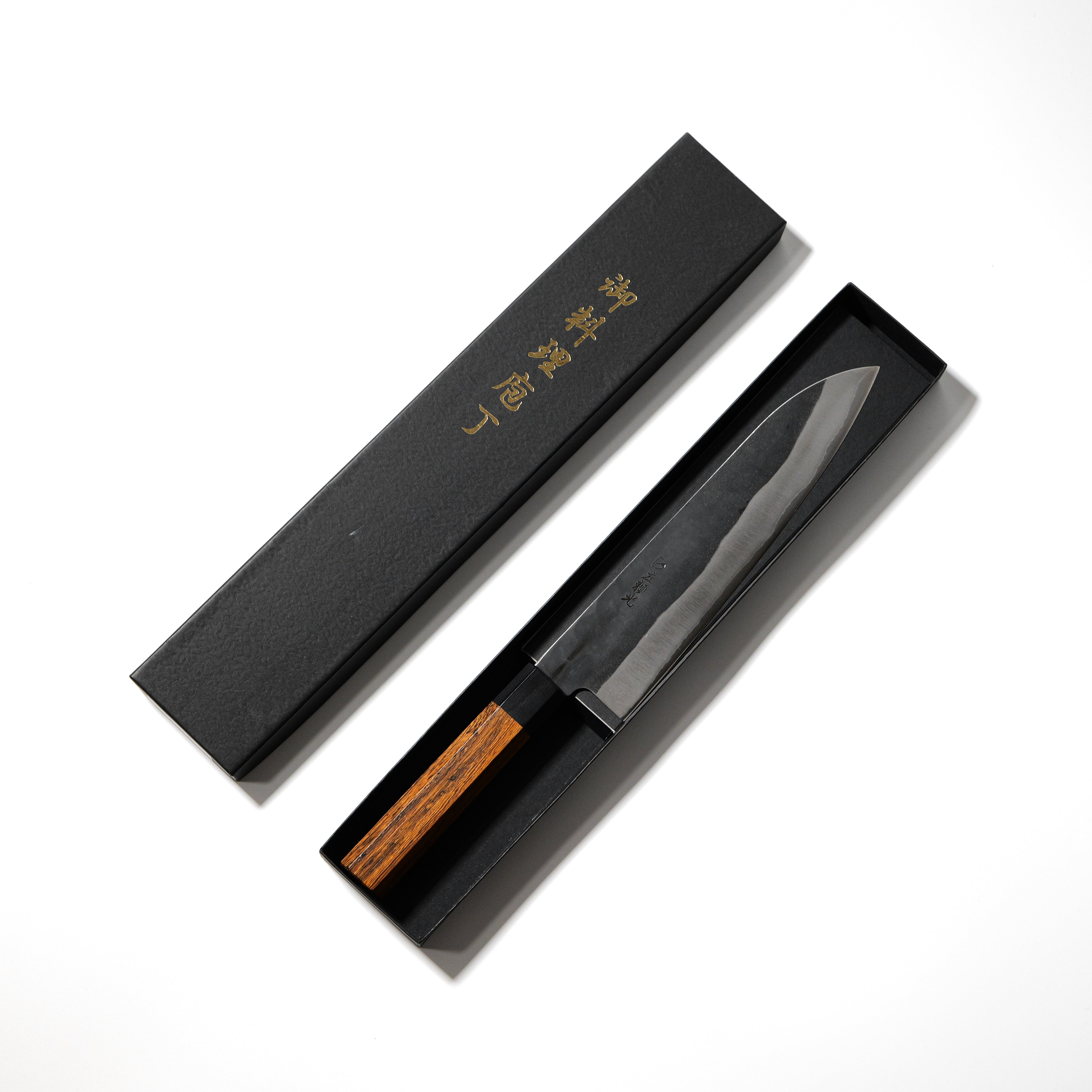 Hidariyorimitsu Aogami #1 Black Gyuto Knife – 210mm (Ironwood Handle)