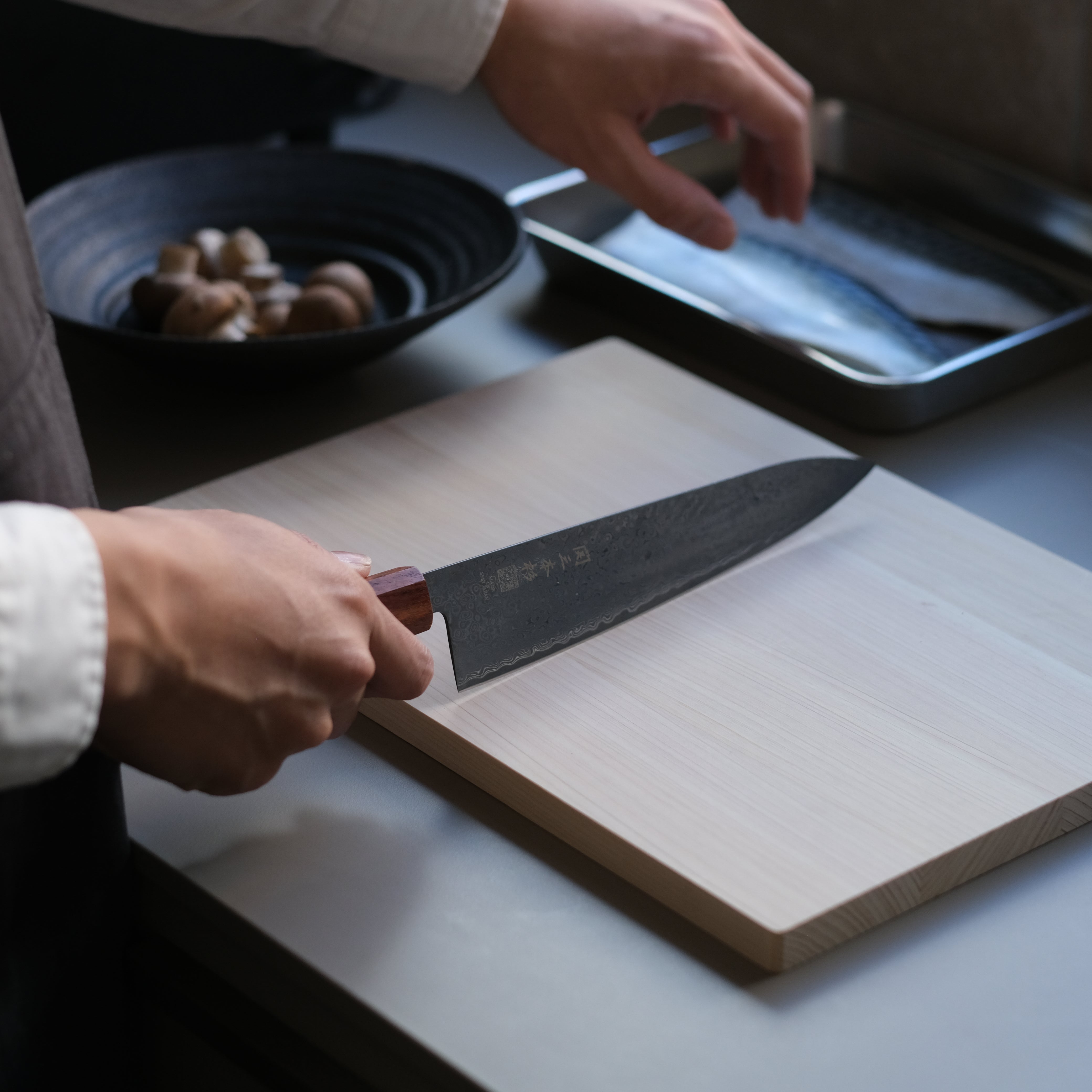 [Pre-order] Seki Sanbonsugi VG10 Gyuto Knife – Ebony Handle