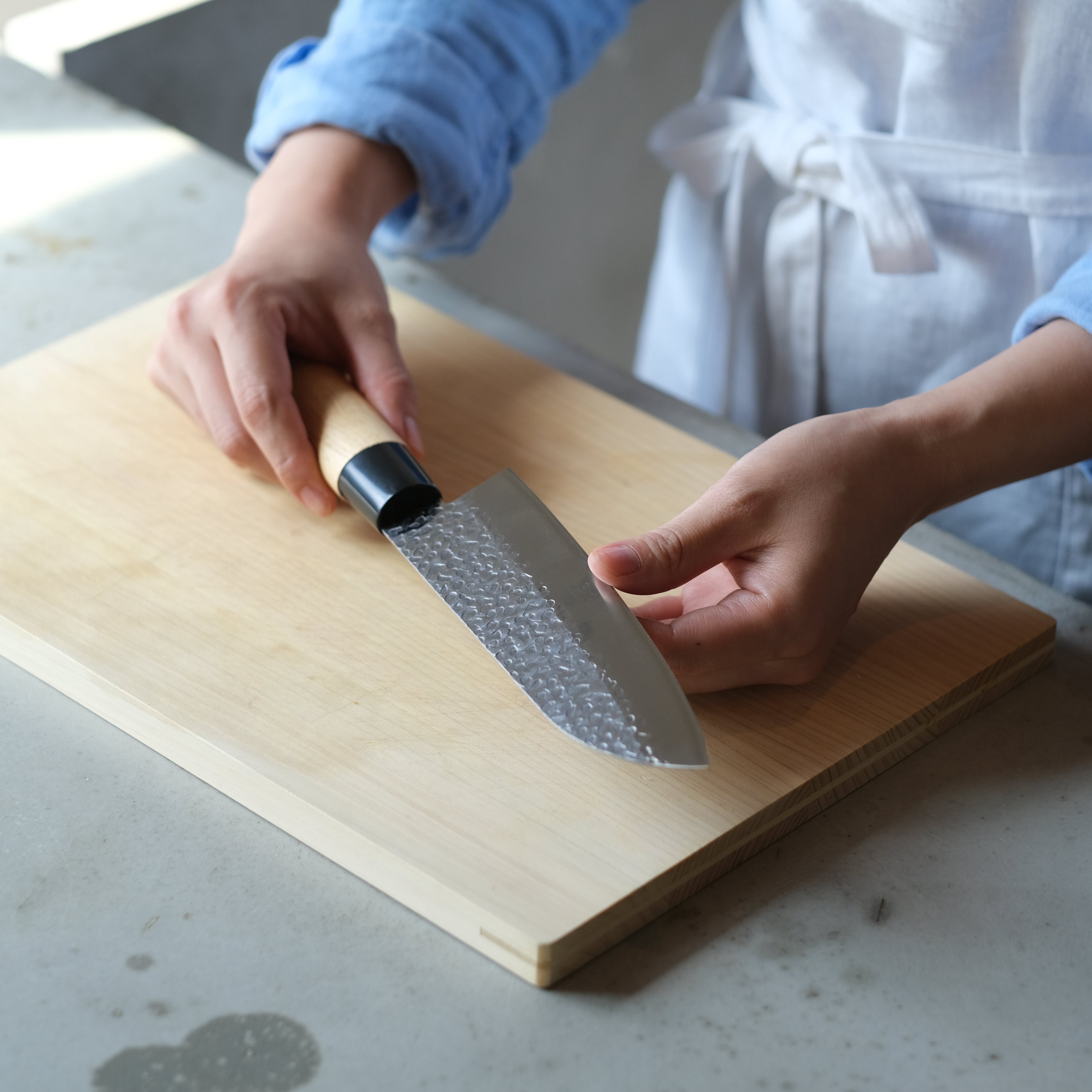 Nōshū Magoroku Koryu Tsuchime Japanese Santoku Knife