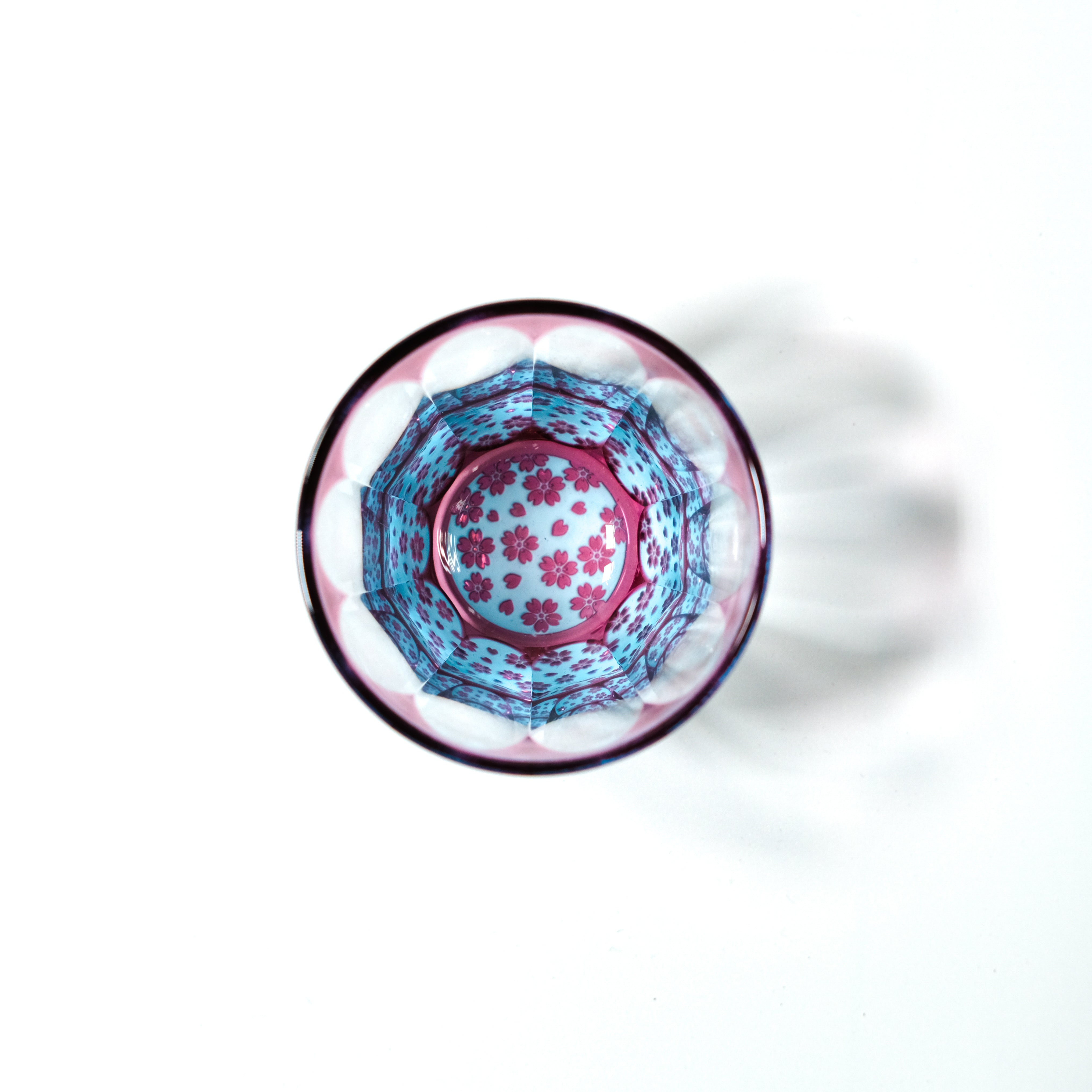 Edokiriko glass SAKURA(Deep)